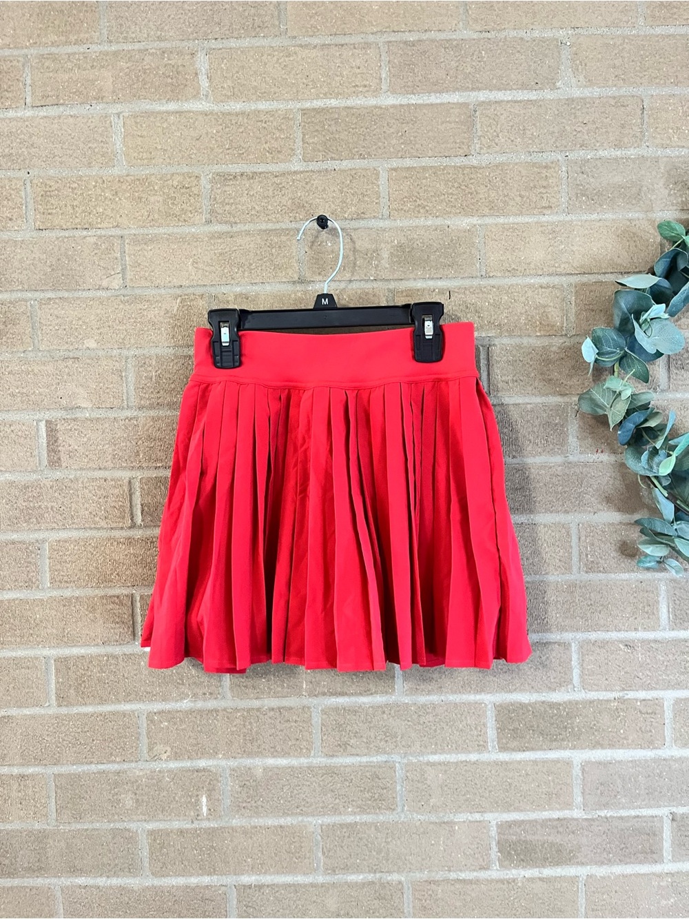 CRZ YOGA Red Pleated Women’s Skort